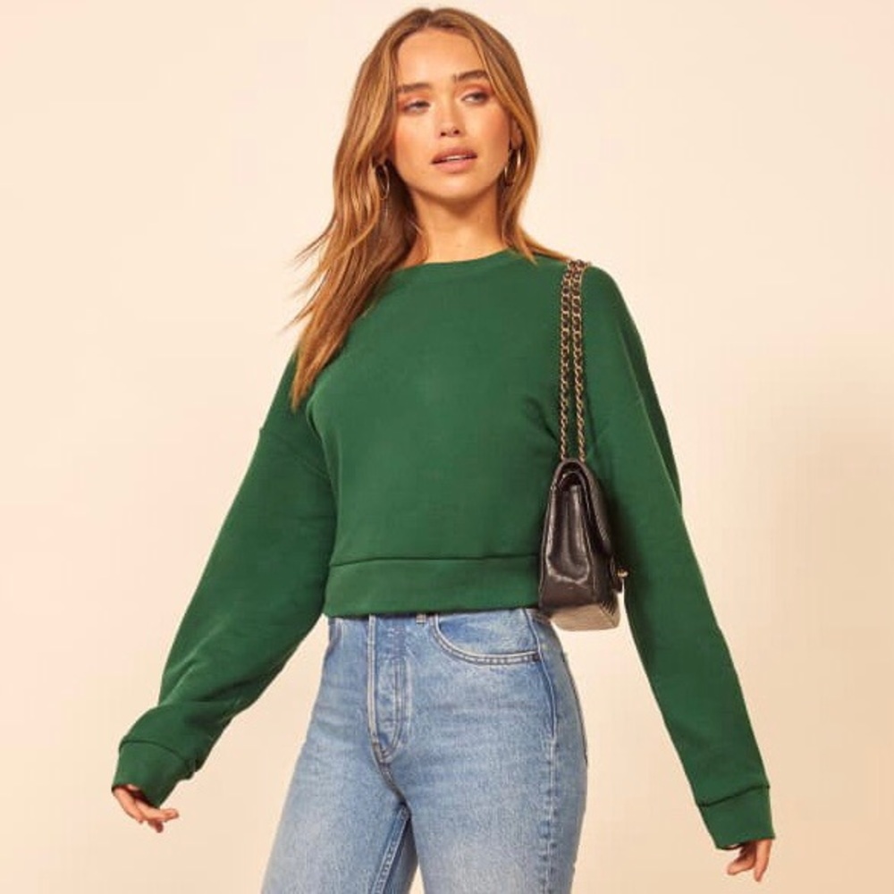 Reformation Hunter Cropped Sweatshirt